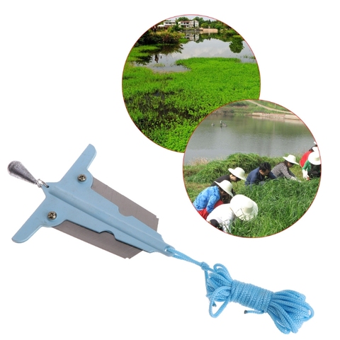 OOTDTY Fishing Water Grass Remover Knife Removal Tools Small Cut Weed Bait With Sinker ► Photo 1/6