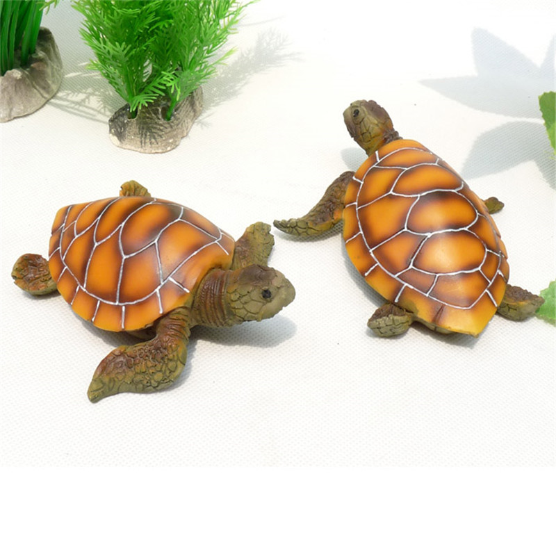 Buy Online Artificial Polyresin Aquatic Sea Turtle Tortoise Aquarium Ornament Fish Tank Decoration Turtle Decor Turtle Toys Alitools