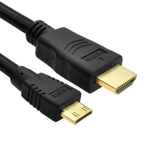 1 meter  HDMI to Mini HDMI HDMI A to C HDMI V1.4  High Speed HDMI Cable with Ethernet  for HDTV Graphics Video Card Tablet Phone ► Photo 1/4