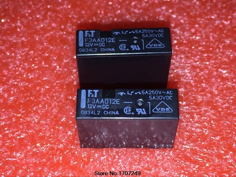 Free shipping  10pcs/lot New Origina Fujitsu Power Relay F3AA012E  F3AA012  12v  5A  4 foot  Relays ► Photo 1/2