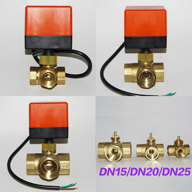 AC220V DC5V DC12V DC24V Electric brass ball valve 2 way valve motorized valve for water DN15 DN20 DN25 DN32 DN40 Inlet Specification : DN25, Voltage : AC220V, Wiring Control : CN03
