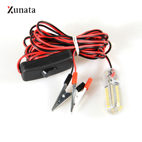 XUNATA 12V 5W Fishing Light 48/96 LEDs 2835 Underwater Fish Attract Night Lamp Fish Finder Lamp Prawns Squid Krill for Carp Fish ► Photo 1/6