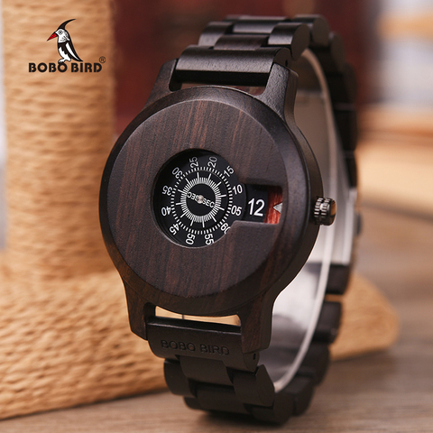 Relogio Masculino BOBO BIRD Men Watch Wooden Luxury Brand Quartz Wristwatches erkek kol saati Great Men's Gift OEM Drop Shipping ► Photo 1/6