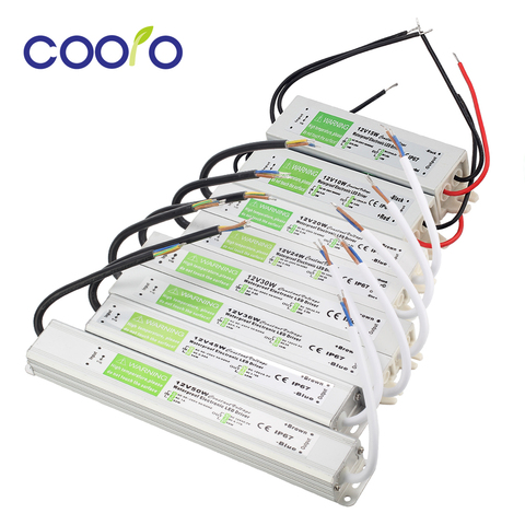 AC90V-250V to DC12V 10W 15W 20W 24W 30W 36W 45W 50W IP67 Waterproof LED Transformer Electronic Aluminum Driver Power Supply ► Photo 1/6