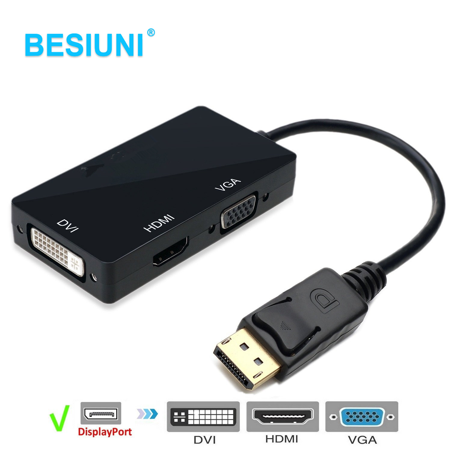 Besiuni 3 In 1 Displayport Dp To Hdmi Dvi Vga Adapter Cable 1080p Display Port Converter Connector For Pc Projector Laptop Hdtv Price History Review Aliexpress Seller Besiuni Franchised Store Alitools Io Besiuni 3 In 1 Displayport Dp To Hdmi Dvi Vga Adapter Cable 1080p Display Port Converter Connector For Pc Projector Laptop Hdtv Price History Review Aliexpress Seller Besiuni Franchised Store Alitools Io