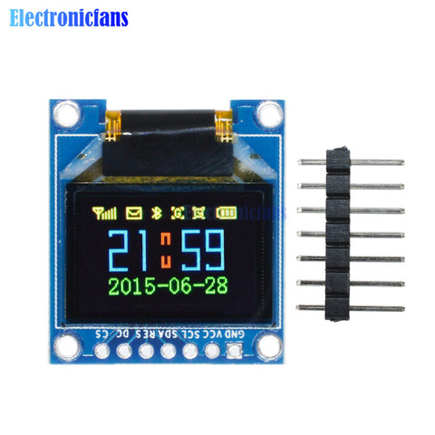 0.95 Inch 96*64 SPI Full Color OLED Display 7pin DIY Module 96x64 LCD For Arduino SSD1331 Driver IC 3.3V 5V Top Quality ► Photo 1/6