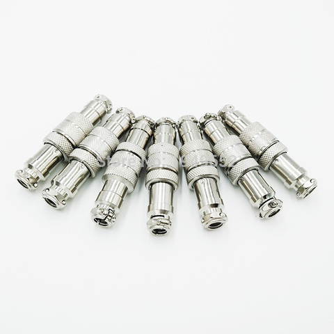Gx16 butting aviation connector plug docking femal & mele 2pin 3pin 4pin 5pin 6pin 7pin 8pin 9pin 10pin circular connector ► Photo 1/5