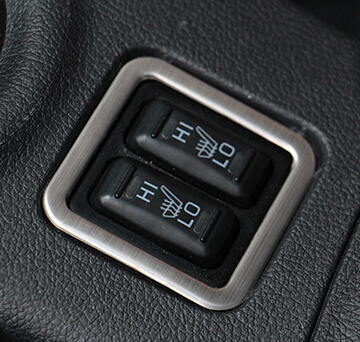 For Mitsubishi Outlander 2013 2014 seat heating button decorative frame stainless steel interior paste ► Photo 1/1