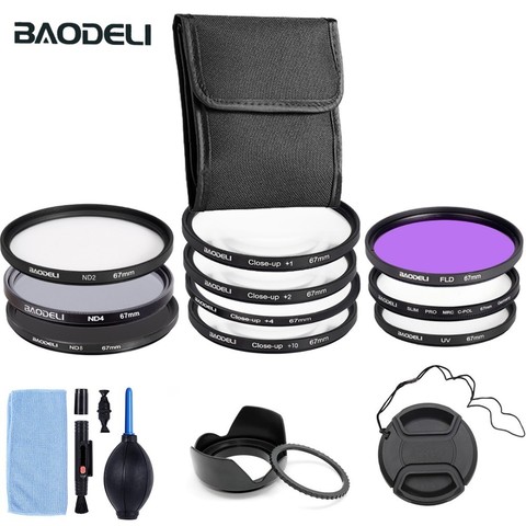 BAODELI Nd Fld Uv Macro Star Polarisatie Lens Filter Set Family 49 52 55 58 62 67 72 77 82 Mm For Nikon Canon Sony Accessories ► Photo 1/6