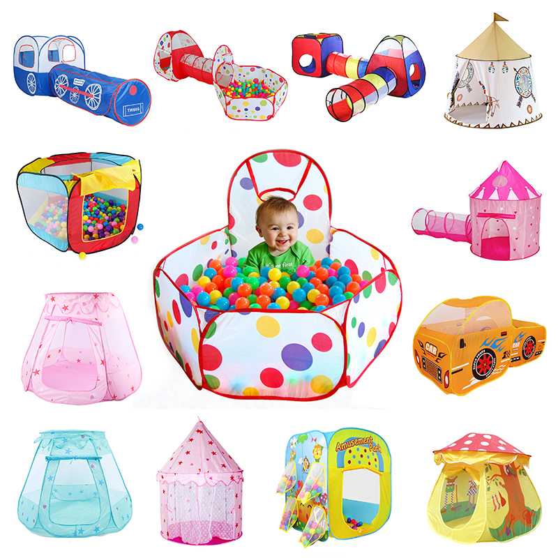 Indoor Easy Folding Kids Baby Children Game Play Toy Tent Ocean Ball Pit Pool 