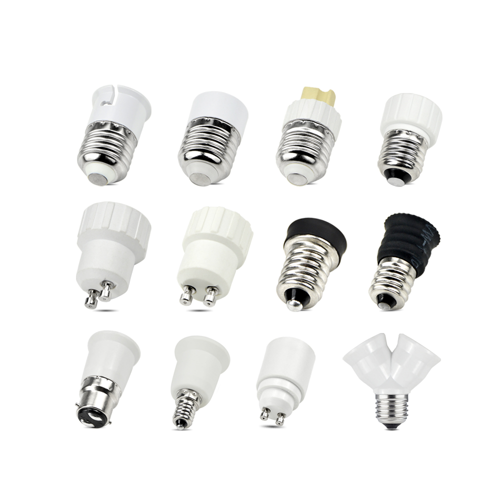 15 Type E27/E27/E14 G9 Base Socket Light Bulb Lamp Holder Adapter Plug Converter 
