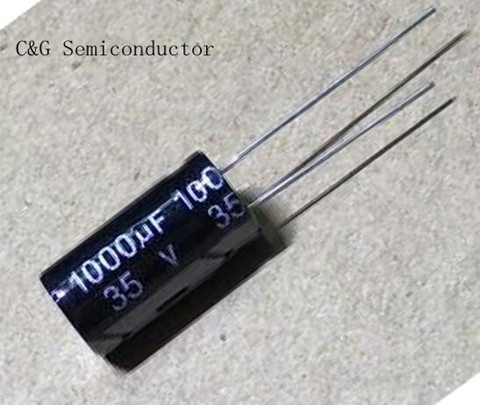 10PCS 35V1000UF 13*21mm 1000UF 35V 13*21 Electrolytic capacitor ► Photo 1/1