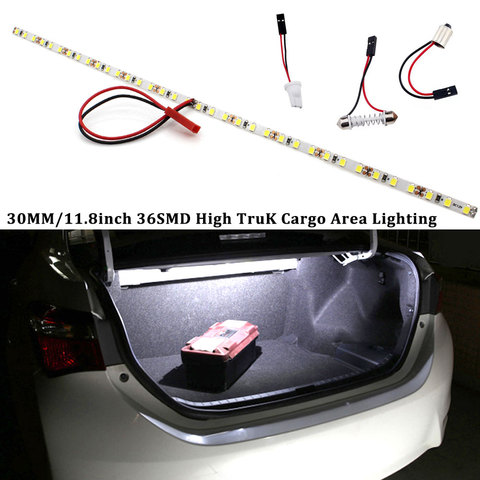1800 lumen Super Bright HID White T10 LED Strip Light W5W LED For Car Trunk Cargo Area or Interior Illumination, Ice Blue/White ► Photo 1/6