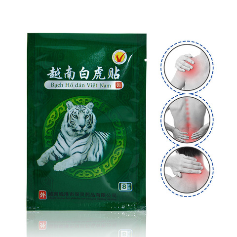 48pcs Original Vietnam White Tiger Meridical Patch Rheumatoid Arthritis Lumbar Spondylosis Leg Shoulder Body Balm Plaster C069 ► Photo 1/6