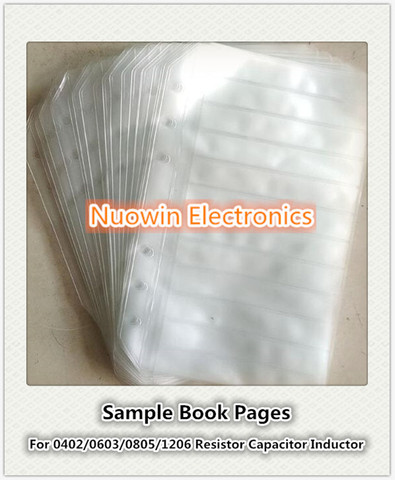 5pcs SMD SMT Resistor Capacitor Inductance Electronic Components sample book pages ► Photo 1/2