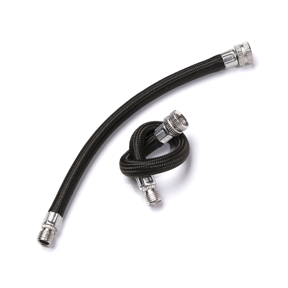 2PCS LOT Pump Extension Hose Inflator Pipe Cord Cycling Pumping Service Parts Longer Use150Psi Schrader A/V Valve