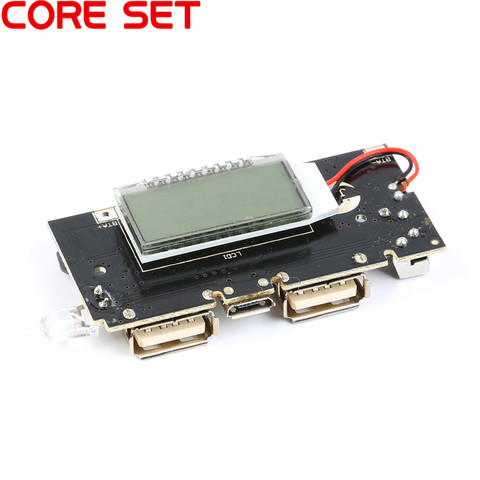 Digital LCD 5V 2A Mobile Power Bank Charge Controller Dual USB 18650 Lithium Battery Charger Board Power Regulator Module PCB ► Photo 1/6