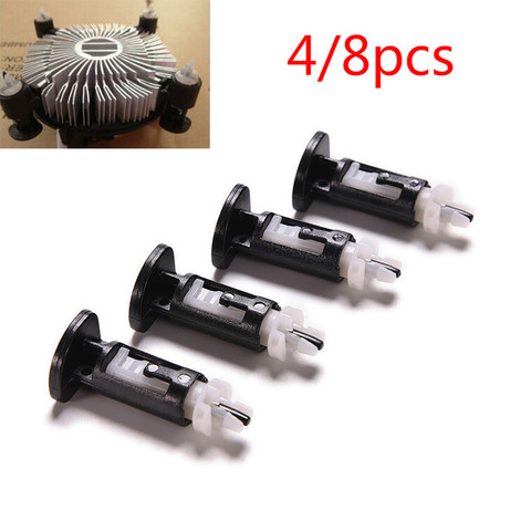 4pcs/8pcs Plastic Mounting Clip for Intel 4 Way CPU Coolers 1155 775 CPU Heatsink Mount Pin Plastic Push Screw Cooler Fan ► Photo 1/5