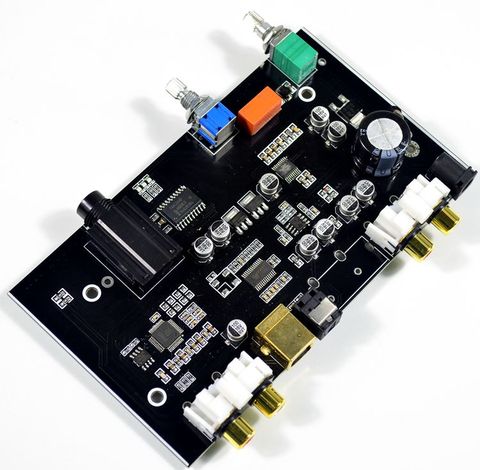 HIFI COLEGE audio USB DAC decoder board PCM5100 4558 with headphone AMPLIFIERS AMP ► Photo 1/4