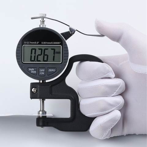 0.001mm Electronic Thickness Gauge 10mm Digital Micrometer Thickness Meter 25mm Micrometro Thickness Tester RS232 Data Output ► Photo 1/6