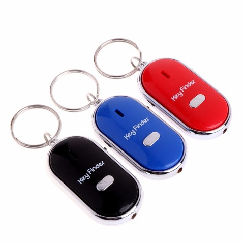 JAVRICK Hot Selling Unis Anti Lost LED  Keys Finder Whistle Locator Find Keys Chain With Alarm Tracker Device 3 Color ► Photo 1/6