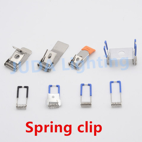Spring Clips Spring Clamp for LED downlights Ceiling lamp brackets Aisle lights iron buckles hardware lighting accessories ► Photo 1/1