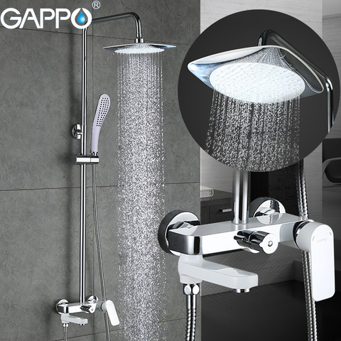 GAPPO bathtub faucet bathtub mixer bathroom shower faucet wall mounted brass bath shower faucet mixer tap waterfall shower tap ► Photo 1/1