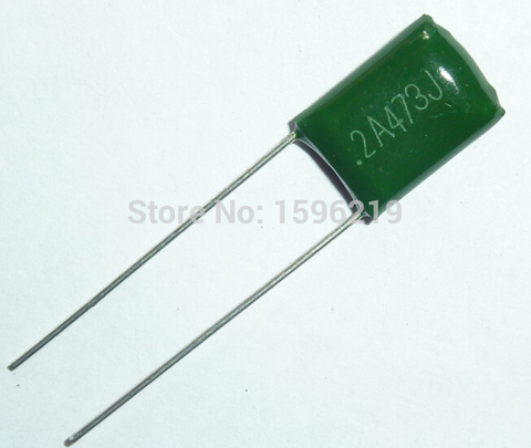 10pcs Mylar Film Capacitor 100V 2A473J 0.047uF 47nF 2A473 5% Polyester Film capacitor ► Photo 1/1