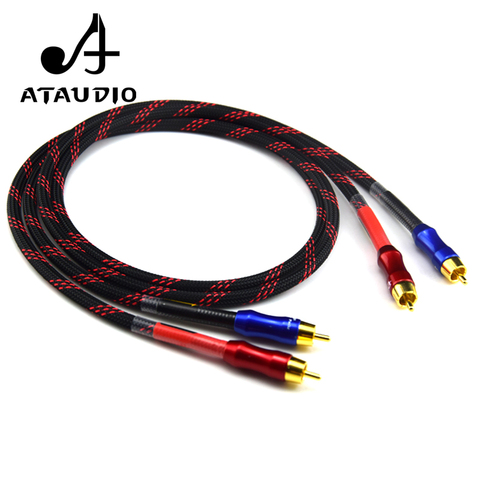 ATAUDIO HIFI Stereo Pair RCA Cable High-performance  Premium Hi-Fi Audio 2rca to 2rca Interconnect Cable ► Photo 1/6