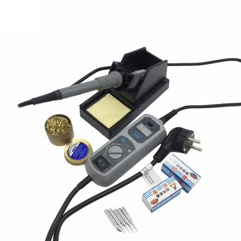 Original High Quality  220V/110V YIHUA 908D Soldering Iron Temperature Adjustable Electric Welding Soldering Iron +5tips+stand ► Photo 1/5