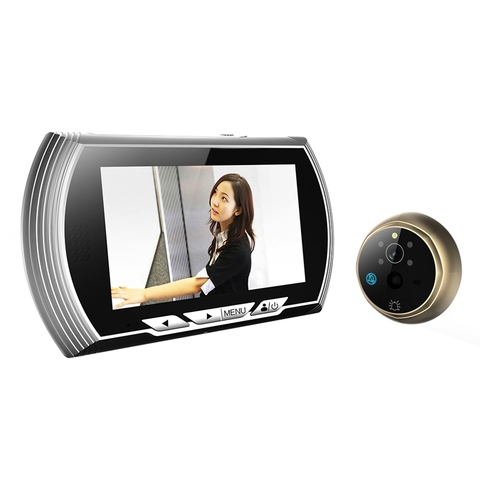 4.3 Inch HD Smart Door Peephole Viewer Video Record Door Viewers Camera IR Night Vision PIR Motion Sensor No Disturb Doorbell ► Photo 1/6