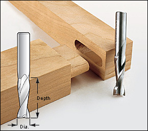 6,8,10,12mm, Upcut Spiral Router Bit, 1/2 and 1/4 Shank ► Photo 1/5