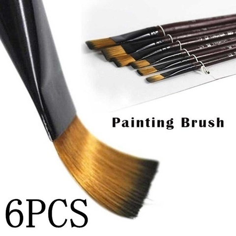 Professional Painting Set 6pcs Acrylic Oil Watercolors Artist Paint Brushes ► Photo 1/6