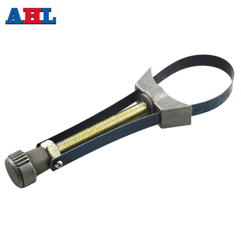Car Auto Oil Filter Removal Tool Cap Spanner Strap Wrench 60mm To 120mm Diameter Adjustable for Honda Yamaha Suzuki Repair Tool ► Photo 1/5