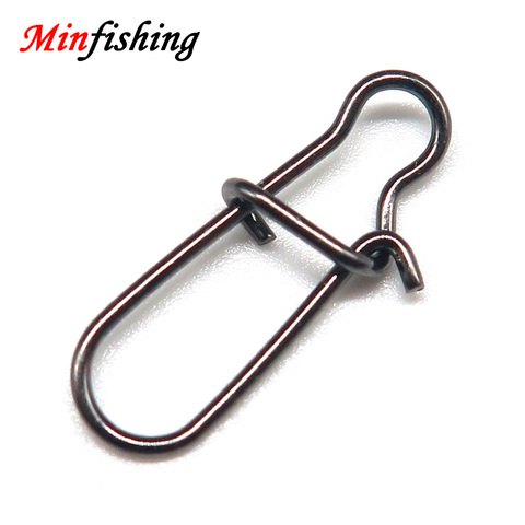 Fast Clip Stainless Steel Hook Lock Snap Swivel Solid Rings Safety Snaps Fishing Hook Connector ► Photo 1/3