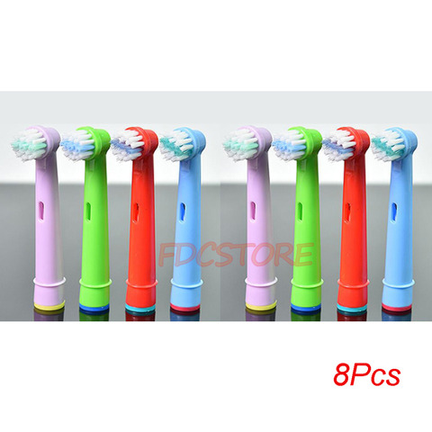 8pcs Replacement Kids Children Tooth Brush Heads For Oral-B Electric Toothbrush Fit Advance Power/Pro Health/Triumph/3D Excel ► Photo 1/2
