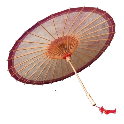 70cm Parasol Tradition Classical Oilpaper Decor Dance Wooden Handle Hang Umbrella Immaterial Culture vintage Rain Umbrella child ► Photo 1/5