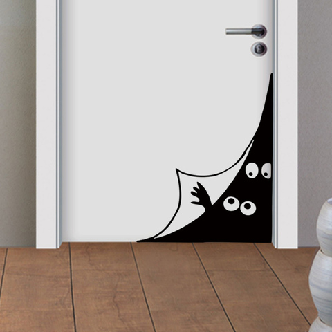 Funny Peeping eyes Wall Sticker Door/Wall corner Home Decor living room Background decoration Mural art Decals Creative stickers ► Photo 1/6