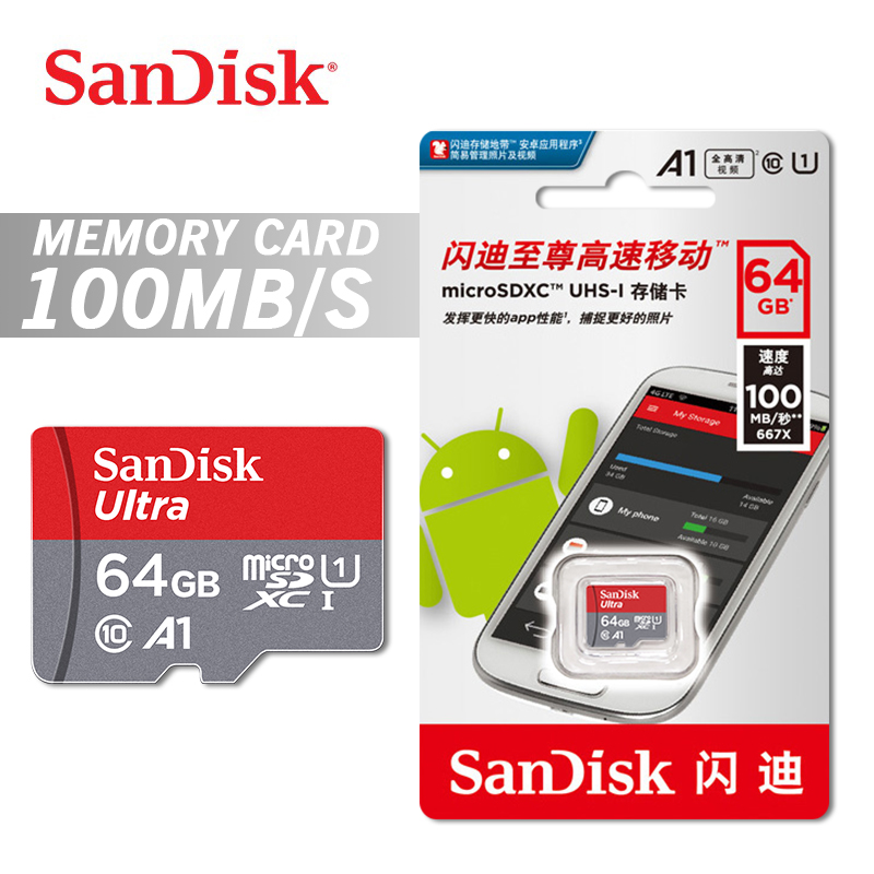 Buy Online Original Sandisk Memory Card 64gb 128gb 16gb Max Read Speed 100m S Micro Sd Card Class 10 Uhs I 32gb Flash Card Memory Microsd Alitools Buy Online Original Sandisk Memory Card 64gb 128gb 16gb Max Read Speed 100m S Micro Sd Card Class 10 Uhs I 32gb Flash Card Memory Microsd Alitools