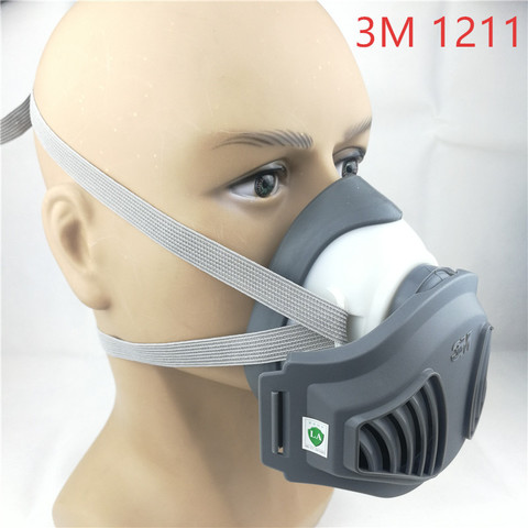 3M 1211 mask+12pcs 3M 1701 Filter Gas Mask prevent Dust Suitable for industrial truction Dust pollen Haze ► Photo 1/6