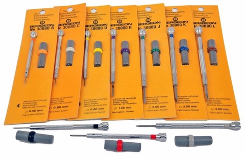 1pc Bergeon Watchmaker Screwdriver 30080 with Replacement Tips Free Shipping ► Photo 1/4