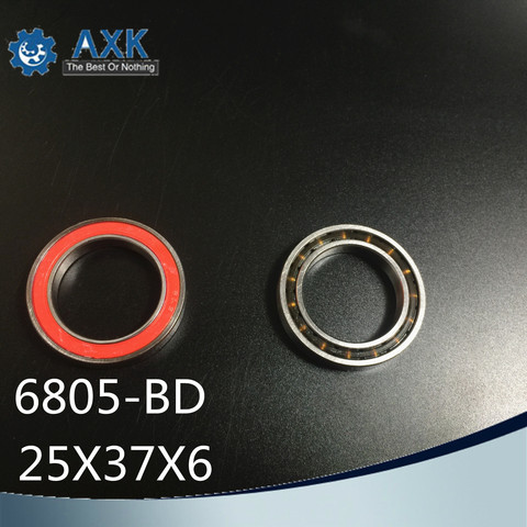 6805-RD Bearing (4 Pcs) 25*37*6 mm 6805RD Dedicated Bike Bottom Bracket Bearings 6805 RD  ( HT2 / BB51 ) MR25376 SC6805N RS ► Photo 1/4