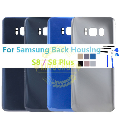 For SAMSUNG Galaxy S8 G950F S8 plus G9550 Back Battery Cover Door Rear Glass Housing Case Replace For SAMSUNG S8 Battery Cover ► Photo 1/5