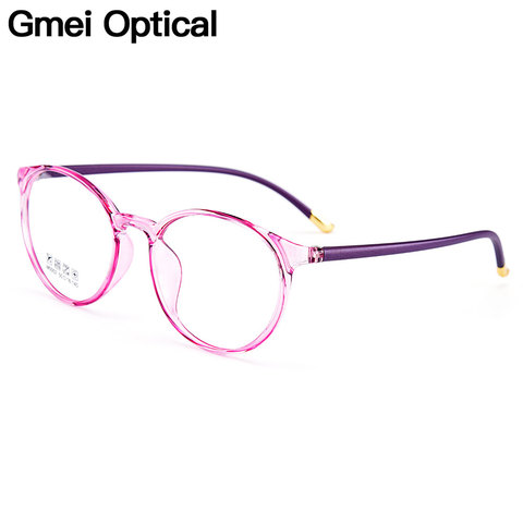 Gmei Optical Ultralight TR90 Women Optical Glasses Frames Round Optic Glasses Frame For Women Myopia Spectacles Oculos M5002 ► Photo 1/6