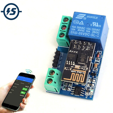 ESP8266 5V Wifi Relay Module Remote Control Switch Phone APP For Smart Home IOT Transmission Distance 400m ► Photo 1/6