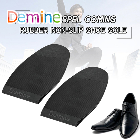 Demine Rubber Outsoles Repair for Men Leather Shoes Soles Non-slip Glue Stick Ground Grip Forefoot Pads Replacement Cushion Sole ► Photo 1/6