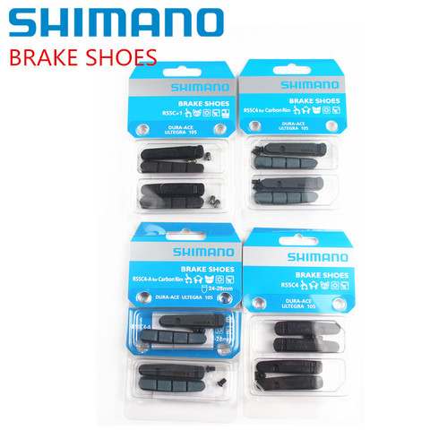 Shimano Road Brake Shoes Dura-Ace Ultegra 105 Pads Inserts R55C4 R55C4+1 R55C4-A Retail ► Photo 1/6