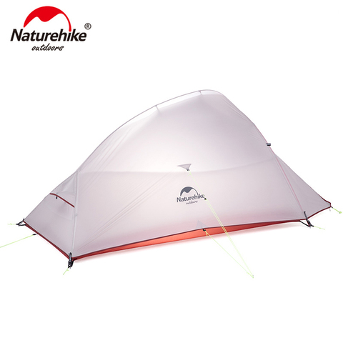 Naturehike Cloud Up Series Ultralight Camping Tent Waterproof Outdoor Hiking Tent 20D Nylon Backpacking Tent With Free Mat ► Photo 1/6