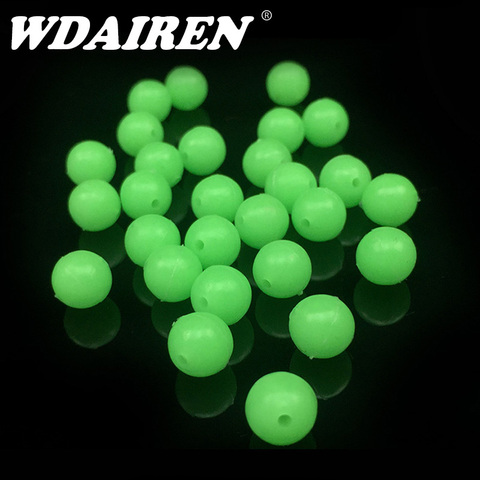 100-200pcs/lot Luminous Beads Fishing Space Beans round Float Balls Stopper light Balls sea Fishing Tackle lure Accessories ► Photo 1/5