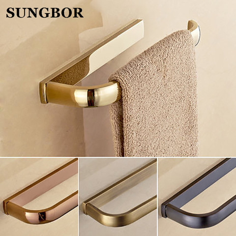 Towel Ring Towel Bar Lavatory Towel Rack Holder Solid Brass Black/Chrome/Gold/Rose Golden/Antique Bathroom Accessories HY-2205K ► Photo 1/6